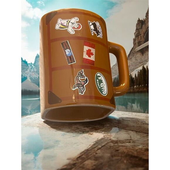 Canada Souvenir Coffee Mug Ceramic Cup Banff Bonhomme Moose Flag Niagara Falls - Picture 7 of 8